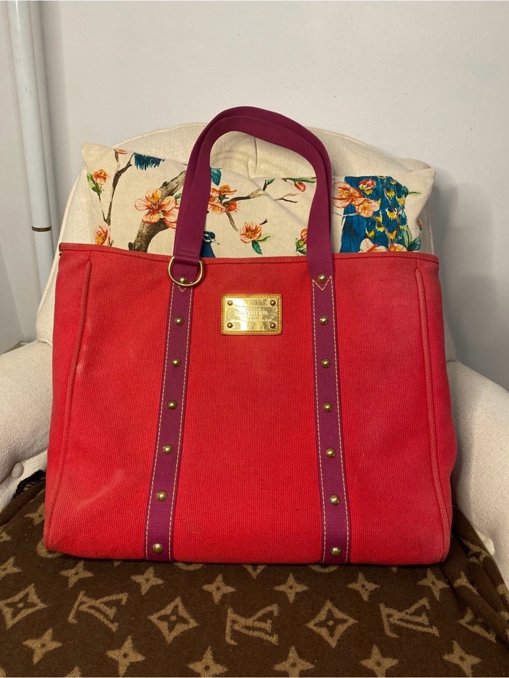 Louis Vuitton Antigua Cabas Tote Bag